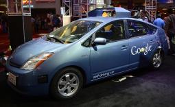 Nov 1,2012. Las Vegas NV. Google shows their first self-driving car during the third day of the 2012 SEMA auto show in Las Vegas.Photo by Gene Blevins/LA Daily News/ZumaPress (Credit Image: © Gene Blevins/ZUMAPRESS.com)